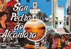 Málaga, Torremolinos och Marbella är de vanligaste orterna på korten, men även San Pedro Alcántara (dubbelt felstavat) ståtar på detta vykort från 1977.