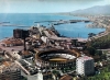Ett av de absolut vanligaste motiven är  vyn från Gibralfaro med Málagas hamn och tjurfäktningsarenan La Malagueta. Detta vykort är från 1960 och är ett svartvitt foto som handkolorerats.