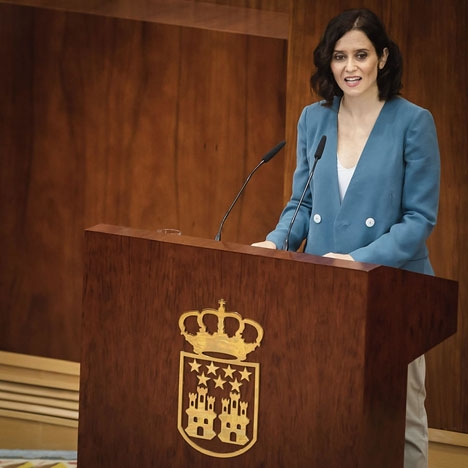 Isabel Díaz Ayuso (PP) valdes 14 augusti till ny regionalpresident i Madrid och kommer att regera i koalition med Ciudadanos.