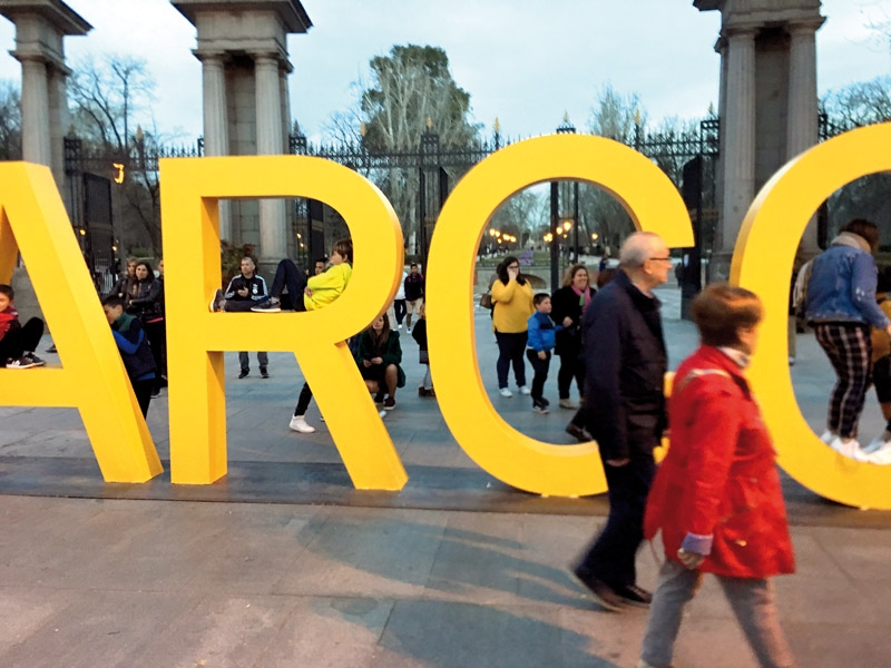 ARCO är den största och mest kända av de konstmässor som arrangeras i Madrid varje år, sista veckan i februari. Men det är långt ifrån den enda. Utbudet av mässor och andra konstevenemang är stort och varierat, liksom kvalitén. Foto: Mattias Tönnheim