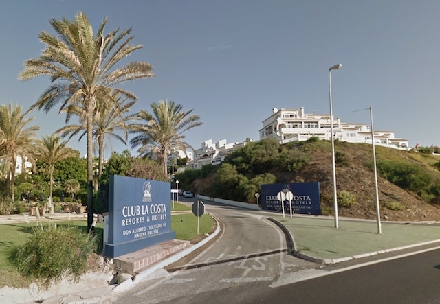Dramat inträffade vid Club La Costa. Foto: Google Maps