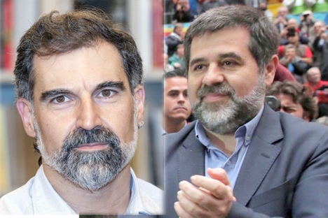 Jordi Cuixart och Jordi Sánchez har dömts till nio års fängelse vardera för sin inblandning i den ensidiga katalanska självständighetsförklaringen.