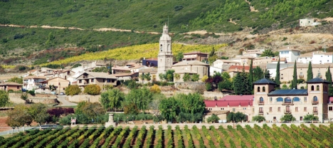 Vindistriktet Rioja är uppdelat i tre områden och inte större än halva Öland. Det kan enkelt besökas under 1-3 dagar. Foto: Julio Aquino/Wikimedia Commons