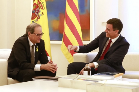 Samtalen är ett av grundvillkoren som katalanska ERC ställt för att möjliggöra den nuvarande vänsterregeringen i Spanien.