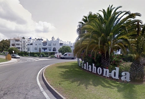 Fyndet gjordes intill bostadsområdet Sitio de Calahonda, vid Mijas-Costa. Foto: Google Maps