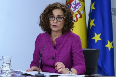 Skatteministern María Jesús Montero.