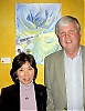 Eunhee och Jan Eriksson passade på att köpa denna målning till sitt kusthem.