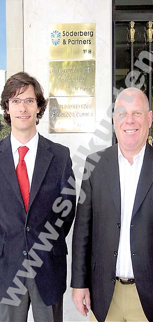 Lars Nylén på Söderberg & Partner delar bland annat lokal med Nacho Mata Fuentes, på juristfirman Carlos Gómez Carrera Asesores.
