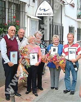 Pristagarna från vänster: Billy Nilsson, Jussi Suominen (Jurymedlem), Iris Appelqvist, Harriet König, Wenche S. Baardsen och Kurt Appelqvist.