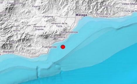 Skalvet inträffade fem kilometer från kusten, mellan Fuengirola och Benalmádena.