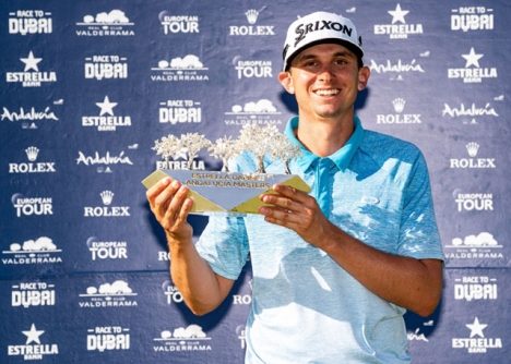 John Catlin vann Estrella Damm N.A. Andalucía Masters på Valderrama, med ett slags marginal till Martin Kaymer. Foto: Real Club Valderrama