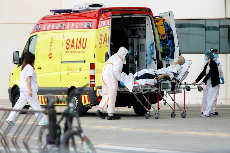 Antalet smittfall i Spanien slog nytt rekord 22 oktober med över 20.000 nya rapporterade fall på ett dygn.
