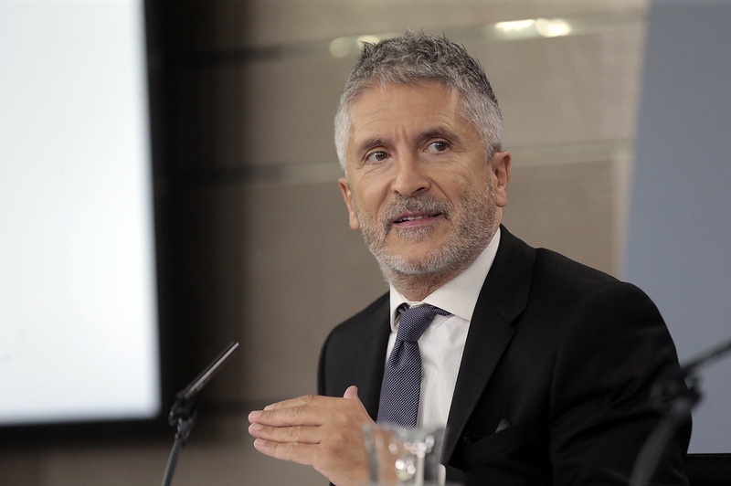 Inrikesministern Fernando Grande-Marlaska.