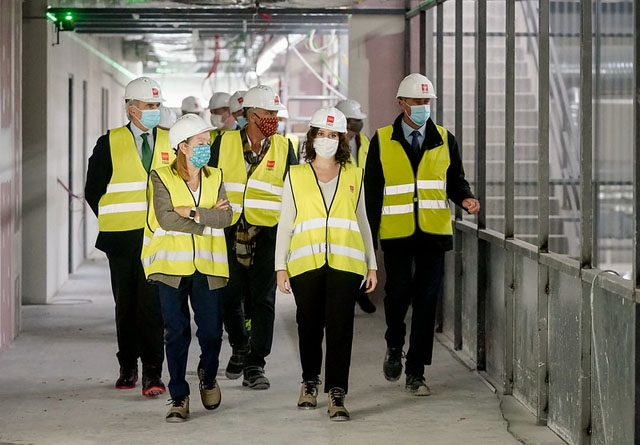 Det nya pandemisjukhuset Enfermera Isabel Zendal har invigts innan bygget ens står klart.
Foto: Comunidad de Madrid