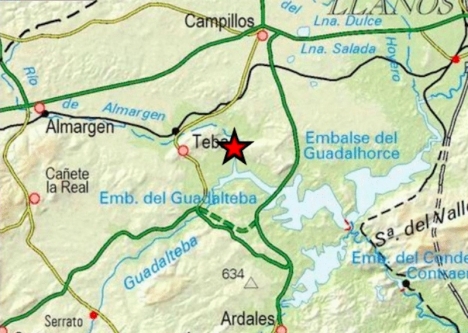 Skalvet uppmättes till 3 på Richterskalan. Foto: Instituto Geográfico Nacional