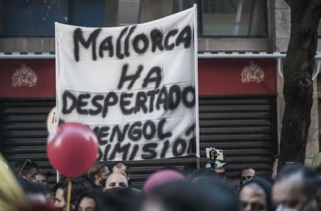 Demonstrationer har redan förekommit på Mallorca för stängningen av restaurangsektorn.