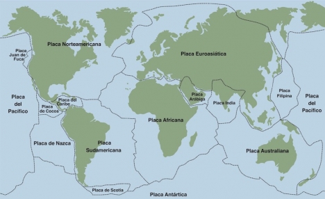 De eurasiska och afrikanska kontinentalplattorna, möts i en triangel mellan Granada, Alboranhavet och Rifbergen i Marocko.