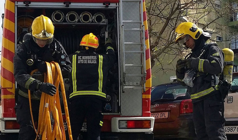 Flera personer rökskadades och en äldre man omkom i en brand i centrala Torremolinos 23 mars. Foto: Junta de Andalucía