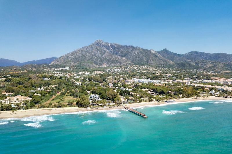 Bostäderna vid The Golden Mile i Marbella är de dyraste på hela det andalusiska kustbandet.