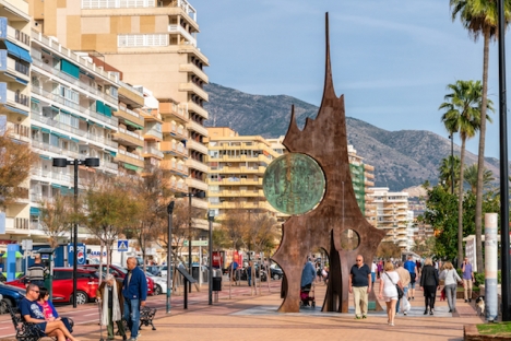 Strandpromenaden i Fuengirola.