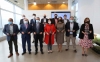 Málagas provinsstyrelse tillsammans med de åtta borgmästarna från berörda kommuner, under ett möte 7 maj. Foto: Diputación de Málaga