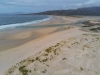 Playa de Carnota i Galicien.