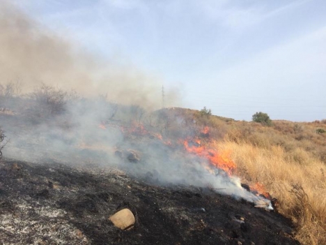 Den åtalade kvinnan ska enligt åklagaren ha orsakat sju bränder på mindre än en månad i Calanova, Mijas. Foto: Bomberos de Mijas