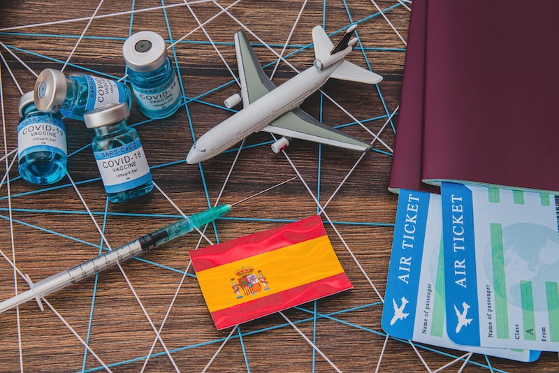 Från 7 juni kan de som är fullvaccinerade sedan minst 14 dagar resa in i Spanien utan restriktioner.