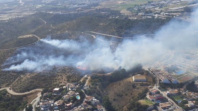 Branden vid Cerro del Águila var snabbt under kontroll. Foto: Infoca