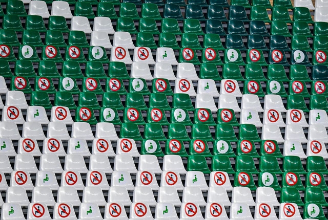 De spanska arenorna kommer att kunna fyllas upp till 60 procent med publik.