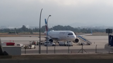 Flygplan från Eurowings i en arkivbild på Málaga flygplats.