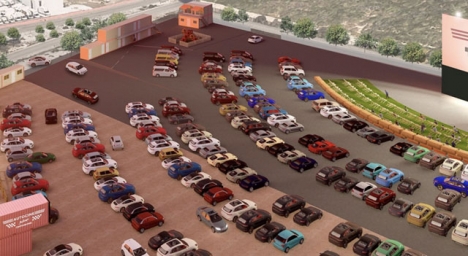 Den nya drive-in biografen i Málaga är den näst största i Europa. Foto: Metrovacesa