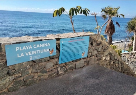 Den nya hundstranden ligger vid La Veintiuna. Foto: Ayto de Almuñécar