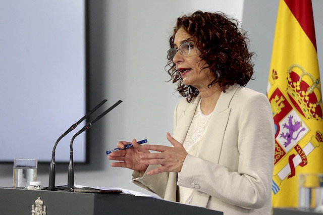 Skatteministern María Jesús Montero.