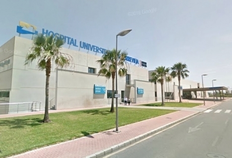 Universitetssjukhuset i Torrevieja återgick 15 oktober i offentlig drift. Foto: Google Maps