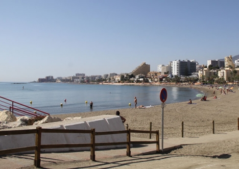 Kroppen hittades i vid stranden i Benalmádena-Costa. ARKIVBILD