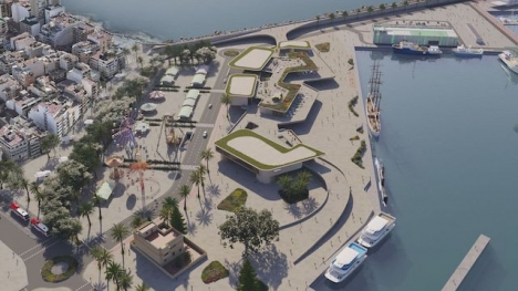 Skiss av det projekterade nöjesområdet ”Puerto de Torrevieja”.