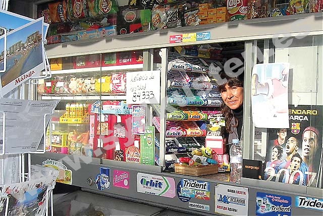 Patricia Inez Ibarra Blázquez, 46 år, trivs med att vara kioskbiträde i Málaga. ”Málagaborna är väldigt artiga och trevliga och rör sig ute på gatorna oavsett väder.”