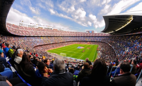 Antalet åskådare i Camp Nou var till och med större än vid säsongens ”Clásico” mellan Barcelonas och Real Madrids herrlag. (Arkivbild)