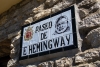 Vid sina sista besök i Spanien var Hemingway en man med kraftfullt utseende och stort skägg, som alltid gick omkring i fritidskläder.