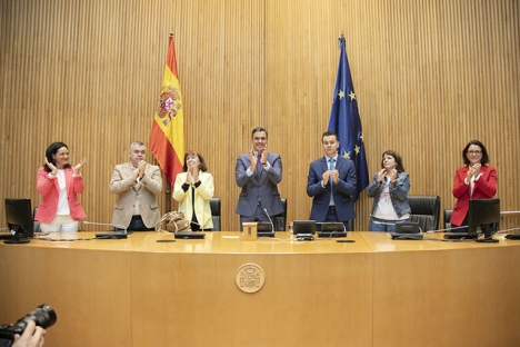 Pedro Sánchez firade 1 juni fyra år vid makten. Foto: PSOE