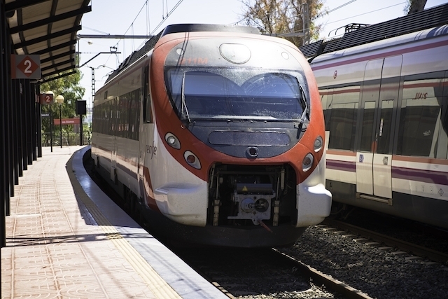 Tågtrafiken på linje C-1 mellan Málaga och Fuengirola fick avbrytas under nära en timme.