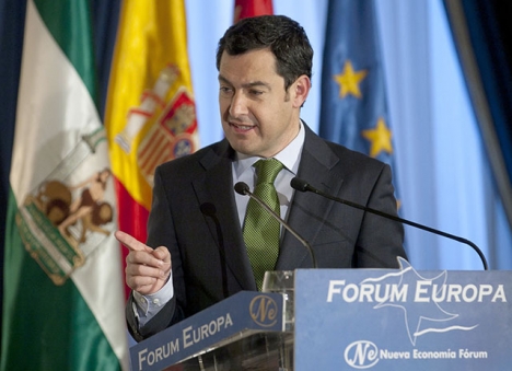 Slopandet av förmögenhetsskatten i Andalusien är ett långvarigt löfte av regionpresidenten Juanma Moreno. Foto: PP