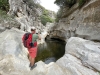 Drygt två kilometer uppströms når man ”Charco del Infierno”, där vattnet format fantastiska klippformationer.
