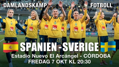 Svenska damlandslaget spelar en vänskapsmatch mot Spanien i Córdoba.