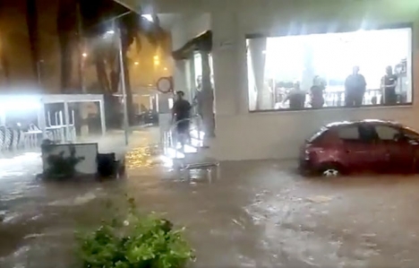 Stora delar av Torrevieja översvämmades på måndagskvällen 10 oktober.