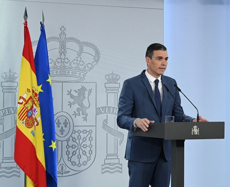 Regeringschefen Pedro Sánchez höll 27 december en presskonferens efter att ministerrådet antagit sitt sjätte stora stödpaket i år, som träder i kraft vid årsskiftet.