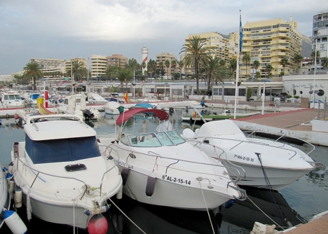 Fritidshamnen i Marbella.