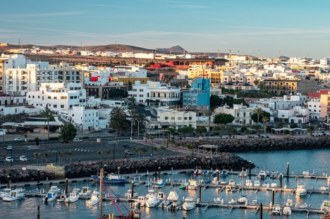 Fuerteventuras huvudstad Puerto del Rosario. (Arkivbild)