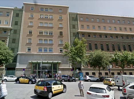 Hospital Clínic i Barcelona. Foto: Google Maps